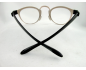 Lunettes loupes 3/4 cercles mixtes fine lame métal noir