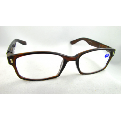 Lunettes loupes Flex rectangles classiques marron