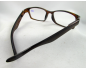 Lunettes loupes Flex rectangles classiques marron