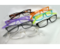 Lunettes loupes branches longues bicolores brillantes