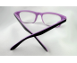 Lunettes loupes +6.5, +7 bicolore violet style wayfarer Flex