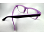 Lunettes loupes +6.5, +7 bicolore violet style wayfarer Flex