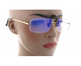 Sur-Lunettes anti bleu (129-58-39 )jaunes très pâles à clip