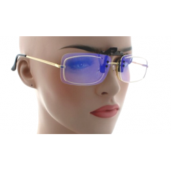 Sur-Lunettes anti bleu (129-58-39) jaunes très pâles à clip