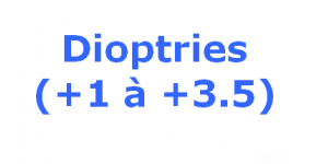 Dioptries (+1 à +3.5)